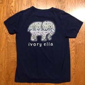 Navy Ivory Ella tee, XS. Good condition